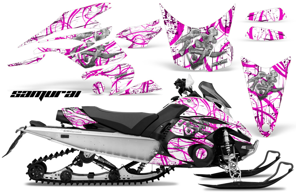 Yamaha FX Nytro 2010 Graphics Kit Samurai Pink White